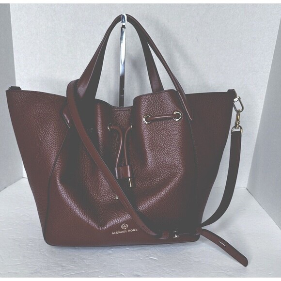 Michael Kors Brown Leather Tote Bag - Picture 2 of 12